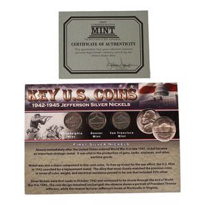 Key U.S. Coins: 1942-1945 Jefferson Silver Nickels